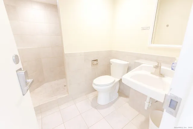 a bathroom with a toilet and a bathtub