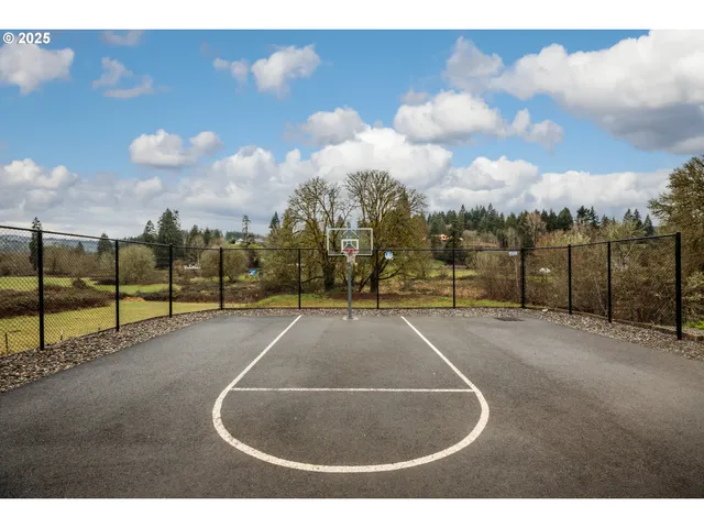a view of a basketball court