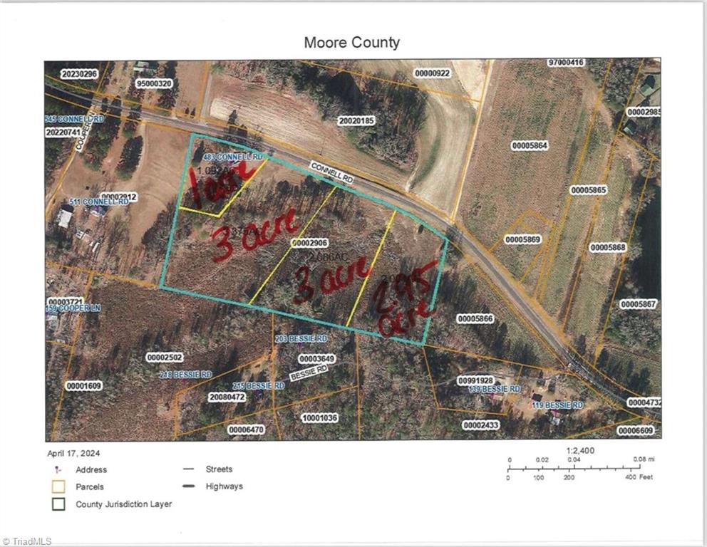 0 Connell Road Carthage, NC 28327 - Photo 8 of 8 Representative drawing of how land could be cut!