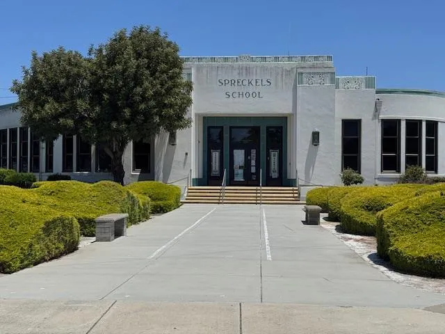 a view of a garden with potted plants