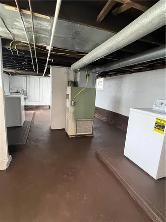 a view of storage and utility room