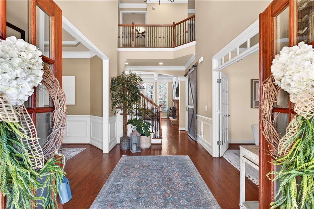 340 Scott Farm Drive Powder Springs, GA 30127 - Photo 4 of 59 a view of entryway with wooden floor