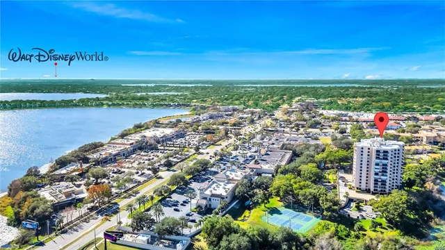 a front view of a building with a yard