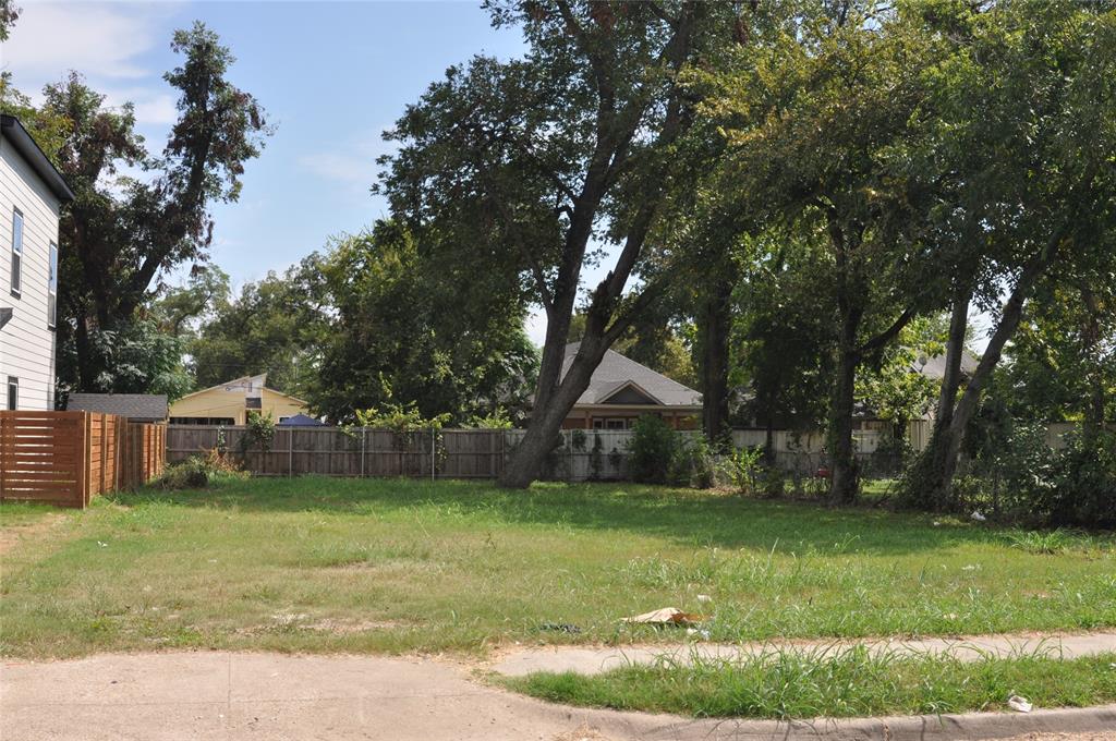 3520 Carl Street Dallas, TX 75210 - Photo 6 of 13 a view of a backyard with a garden and trees