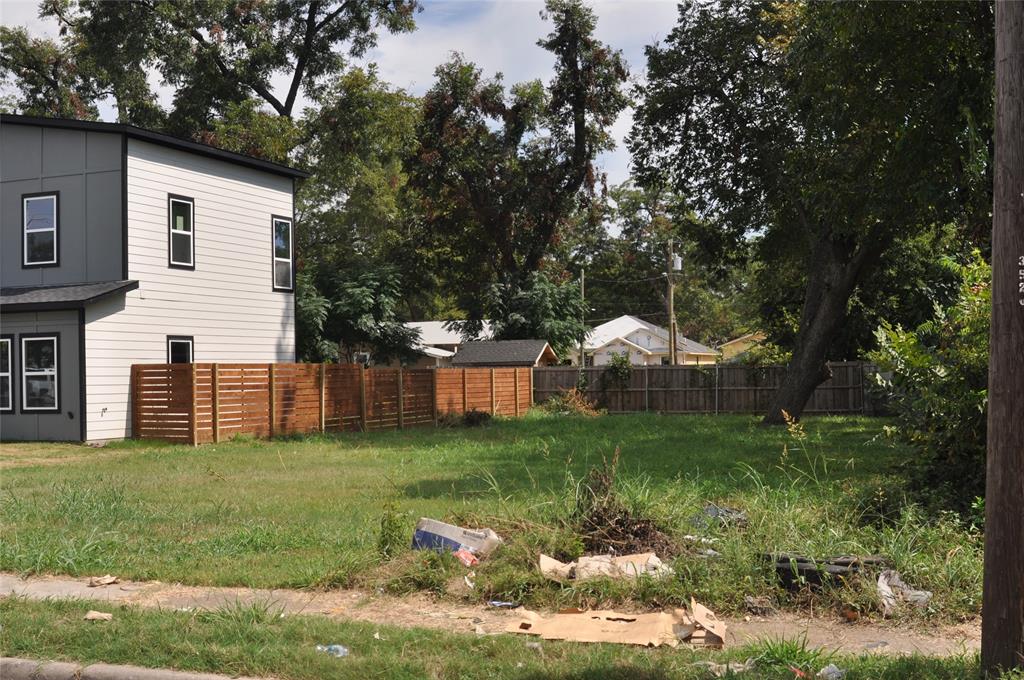 3520 Carl Street Dallas, TX 75210 - Photo 7 of 13 a backyard of a house with plants and large tree