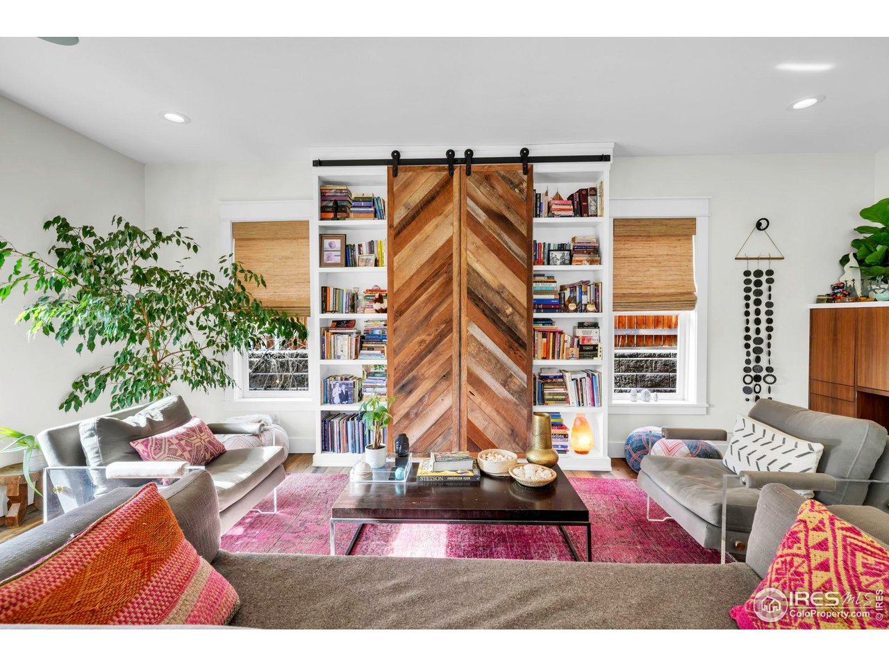 1009 Portland Place Boulder, CO 80304 - Photo 8 of 49 Living Room w/ Built-Ins