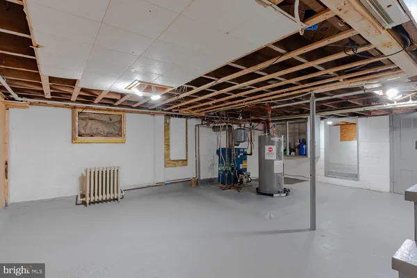 a view of water heater room