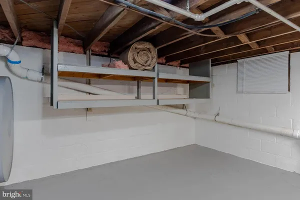 a view of storage and utility room