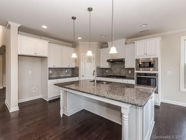 1404 Cilantro Court, Unit 309 Tega Cay, SC 29708 - Photo 6 of 24 a kitchen with stainless steel appliances granite countertop a sink a stove and a wooden floors