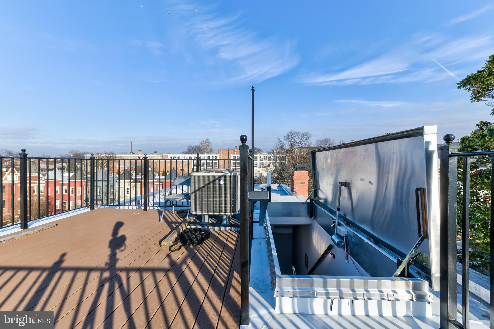 59 R Street Northeast, Unit 2 Washington, DC 20002 - Photo 27 of 29 360 Degree Rooftop Deck/Hatch Opening