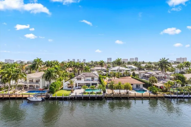 a view of a city with water view