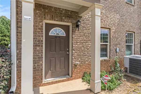 a view of front door of house