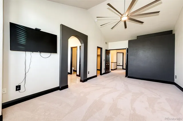 a close view of closet