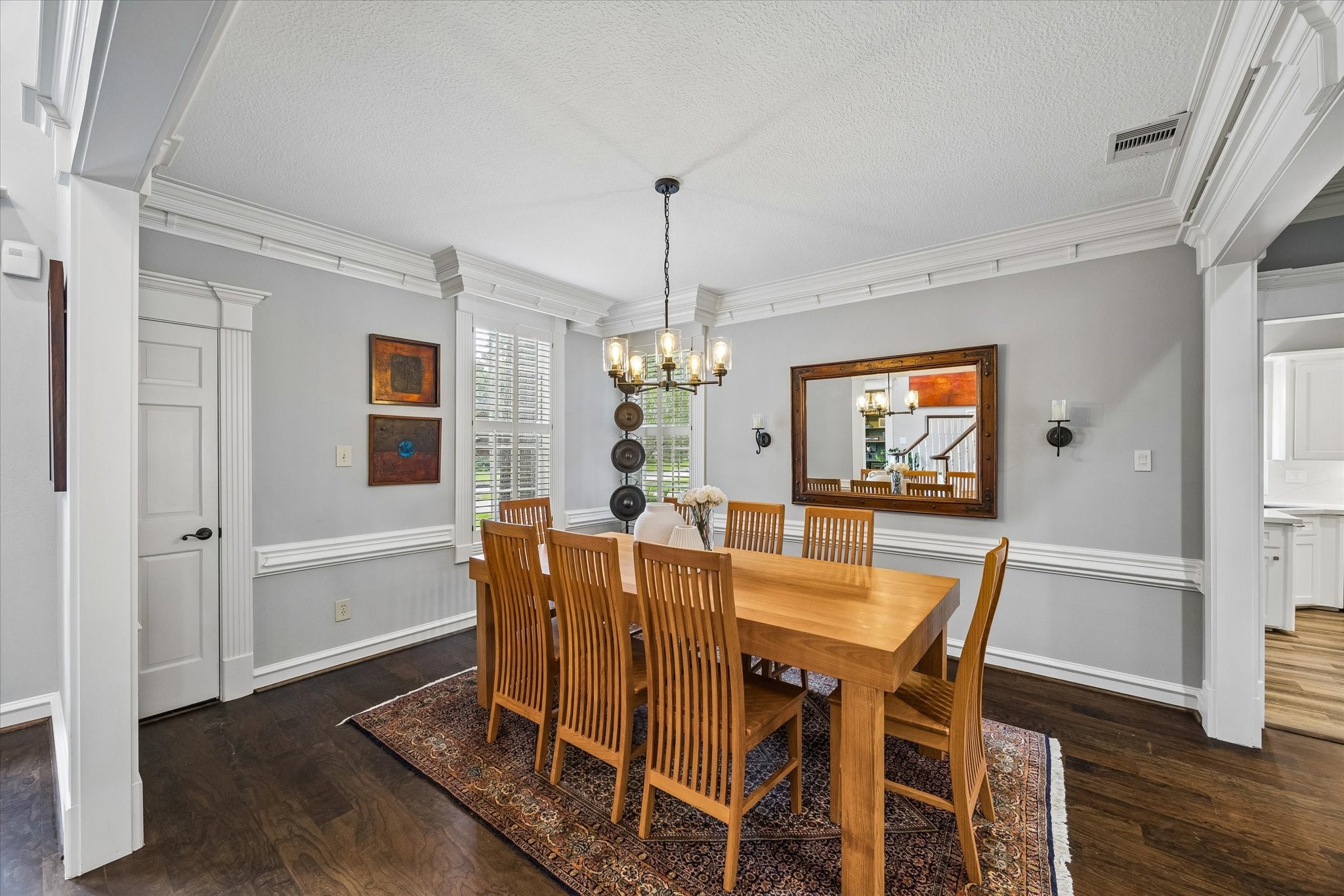 146 Golden Shadow Circle Spring, TX 77381 - Photo 9 of 41 The formal dining room is thoughtfully positioned just off the entry to the right, providing an elegant setting for gatherings and entertaining.