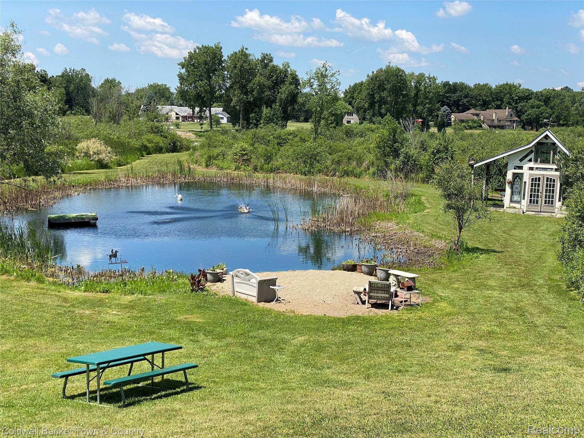 1697 North Hughes Road Howell, MI 48843 - Photo 15 of 61 POND/BACKYARD