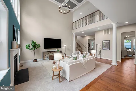 a kitchen with a counter space and refrigerator