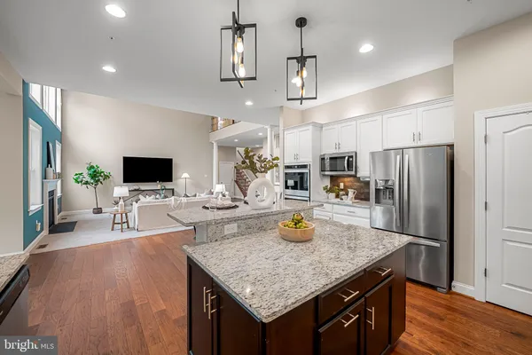 a view of hallway with a front door