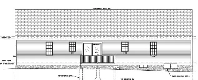 a black and white photo of a room