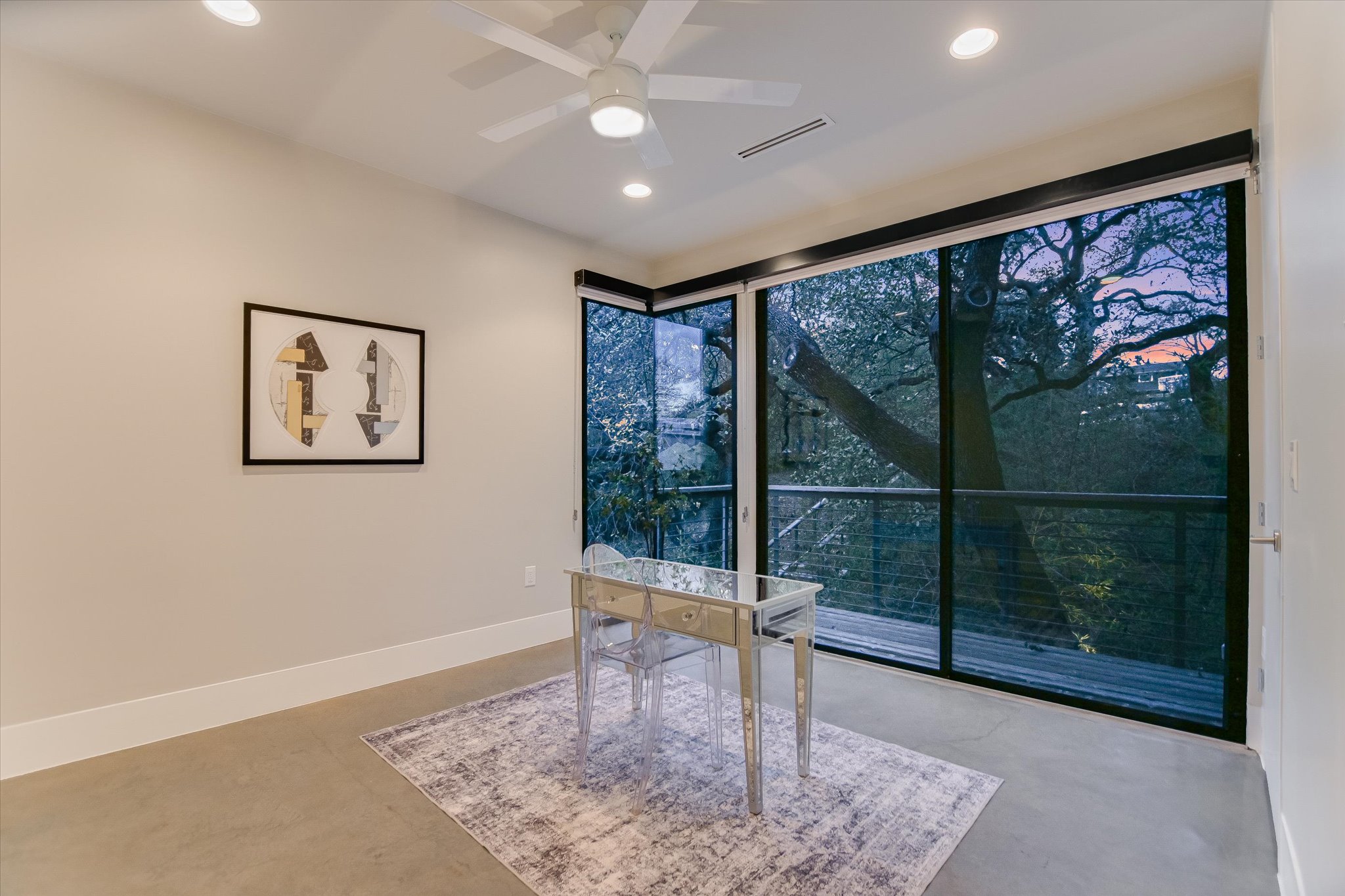 1325 Bonham Terrace, Unit A Austin, TX 78704 - Photo 19 of 25 a view of a big room with large windows