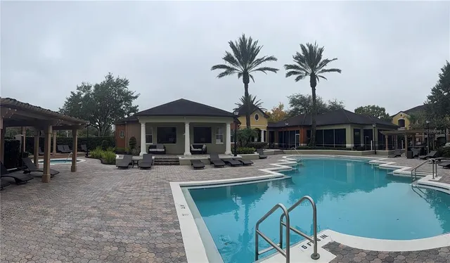 a view of a house with pool