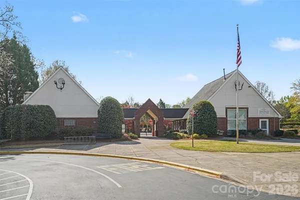 a view of street with houses