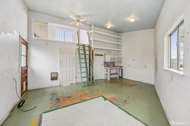 a view of storage and utility room