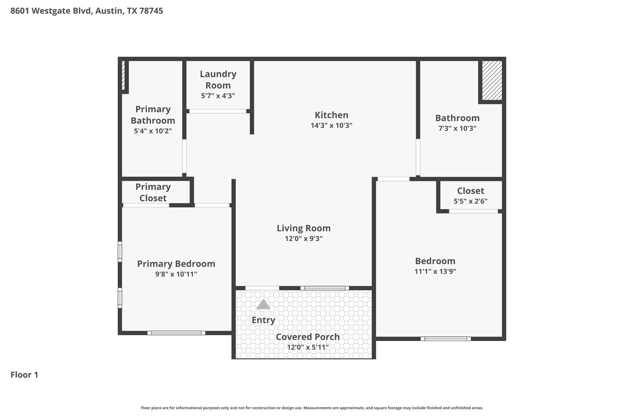 8601 West Gate Boulevard, Unit 7101 Austin, TX 78745 - Photo 16 of 16 View of home floor plan