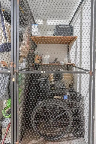 a view of an outdoor space yard and an umbrella