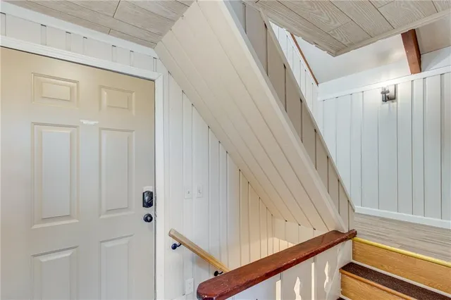 a view of front door