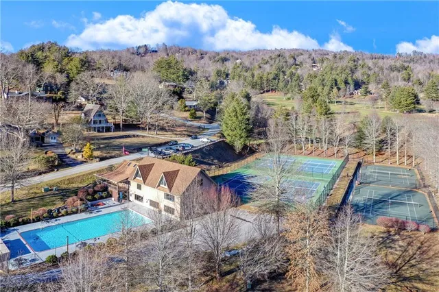 a view of lake with mountain