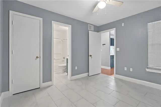 a view of an empty room