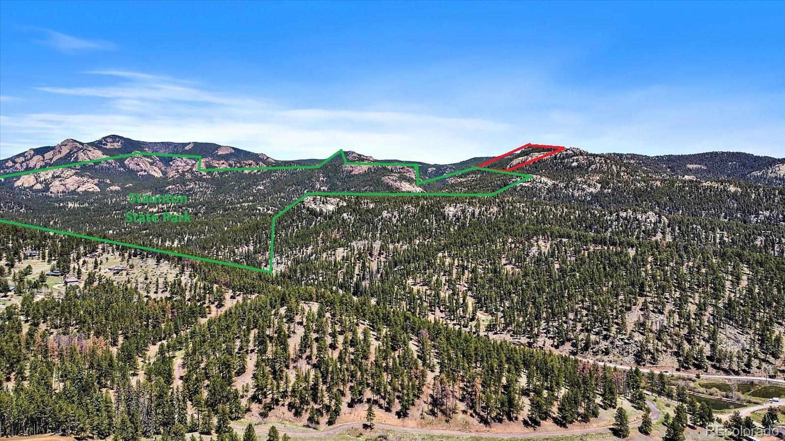 0 Pike View Drive Conifer, CO 80433 - Photo 10 of 31 a view of a city with a mountain