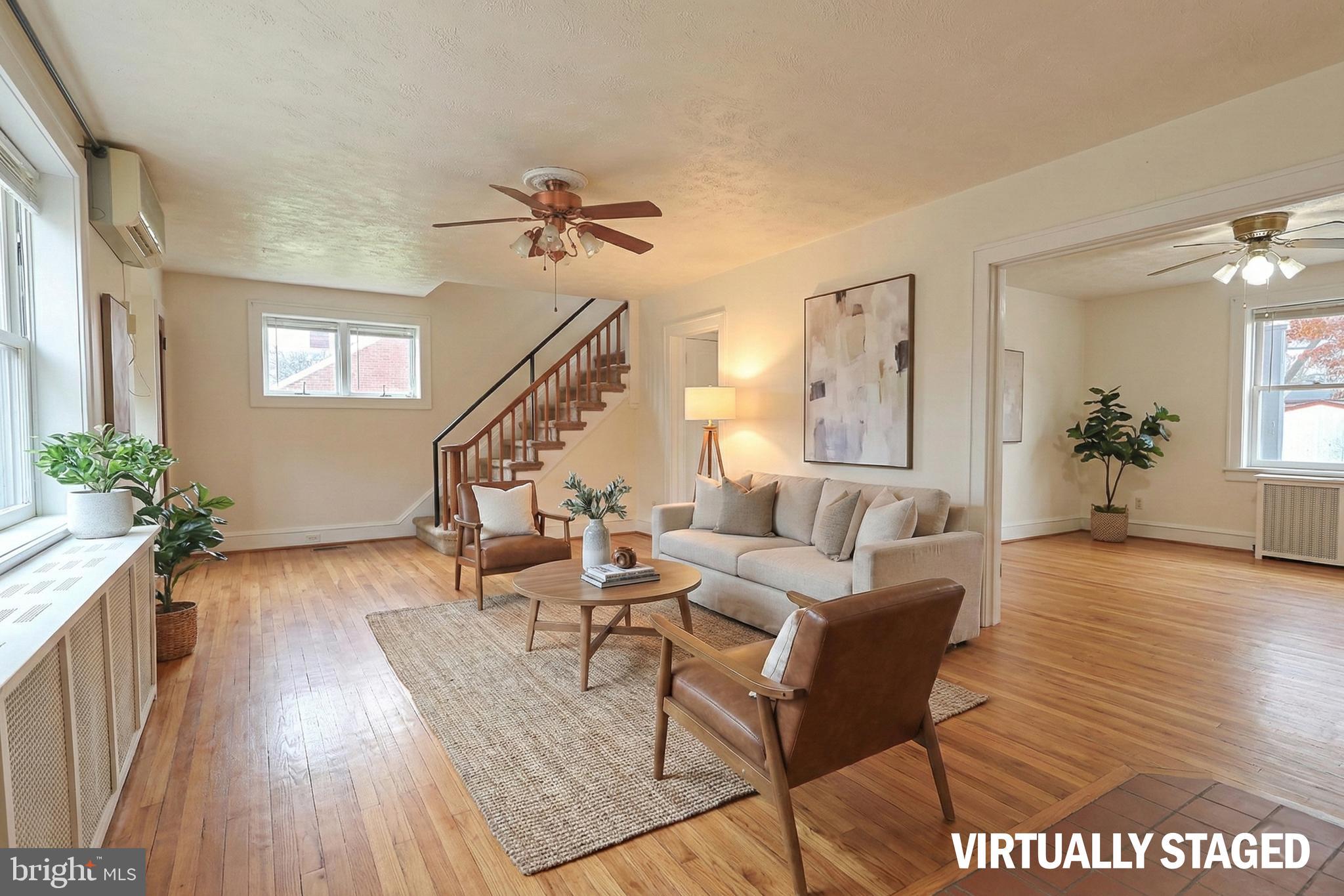 504 South 4th Street Perkasie, PA 18944 - Photo 9 of 26 Living Room Alt View - Virtually Updated
