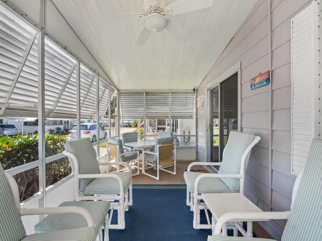 4800 Southeast Federal Highway, Unit 76 Stuart, FL 34997 - Photo 24 of 32 a view of a dining room with furniture window and outside view