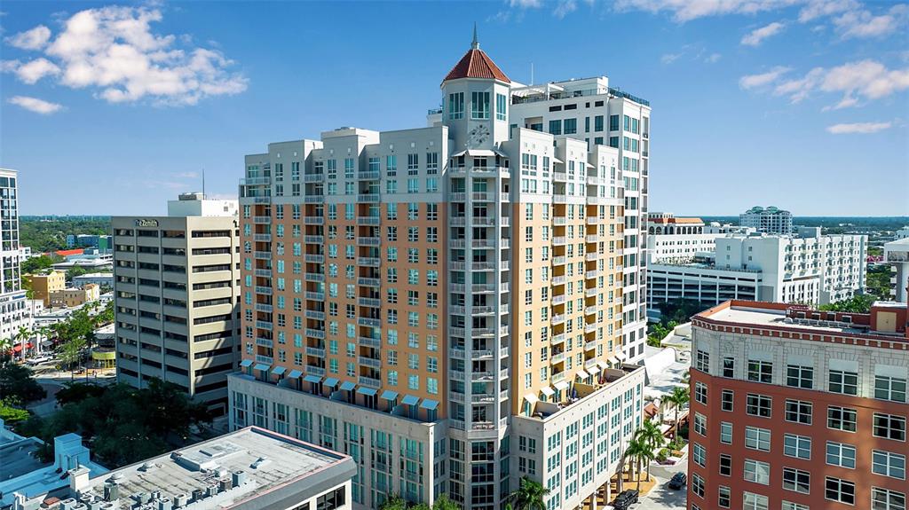 1350 Main Street, Unit 707 Sarasota, FL 34236 - Photo 5 of 68 a city view with tall buildings