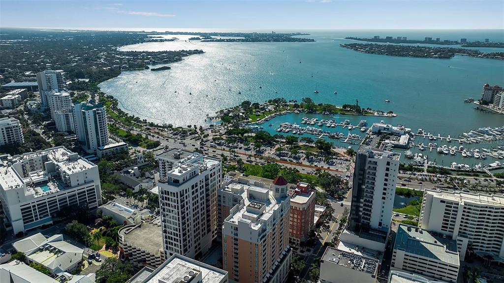 1350 Main Street, Unit 707 Sarasota, FL 34236 - Photo 8 of 68 a view of a city and lake view