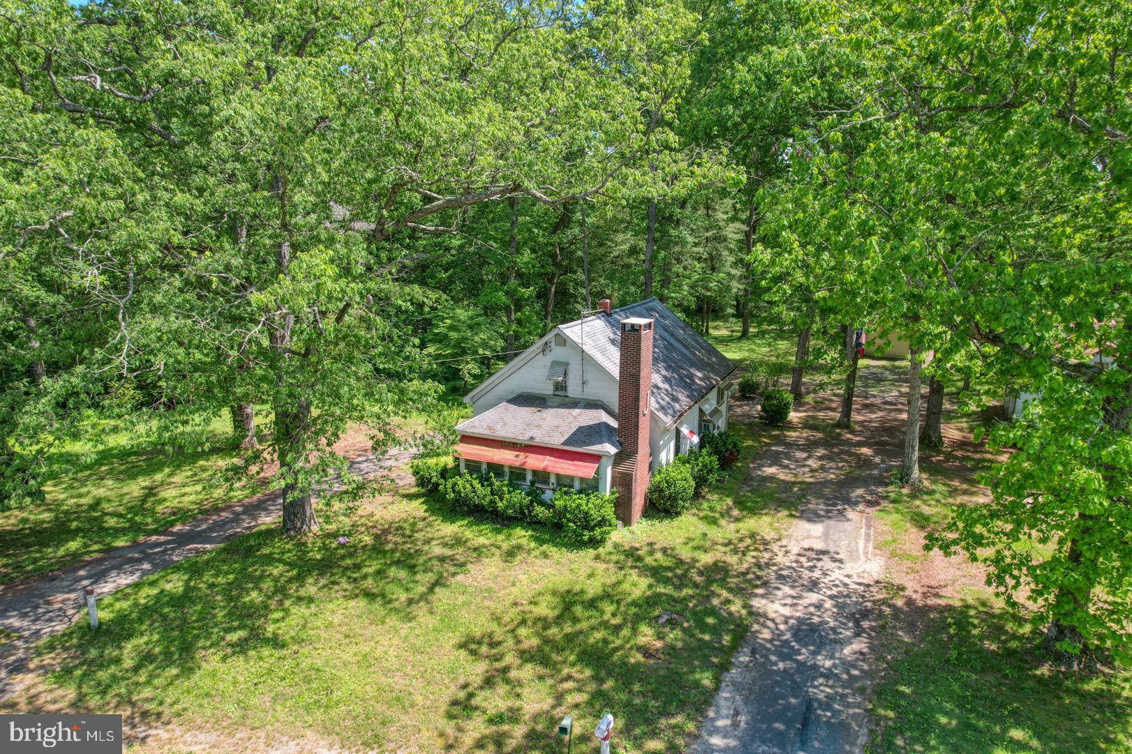 11599 Kibler Road Greensboro, MD 21639 - Photo 30 of 47 AERIAL OF MAIN HOUSE