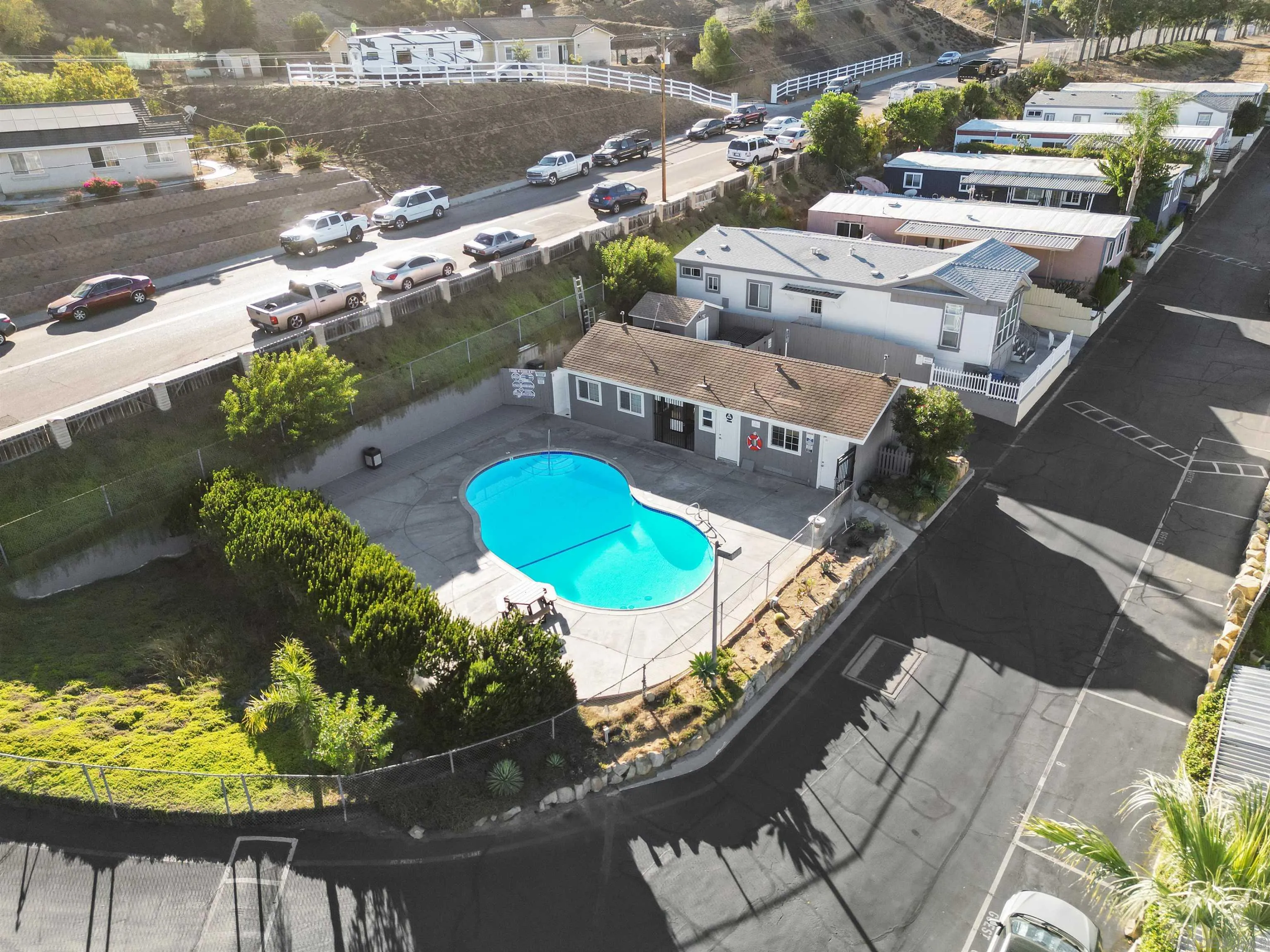 1455 Alturas Road, Unit SPC 18 Fallbrook, CA 92028 - Photo 37 of 50 an aerial view of residential houses with outdoor space