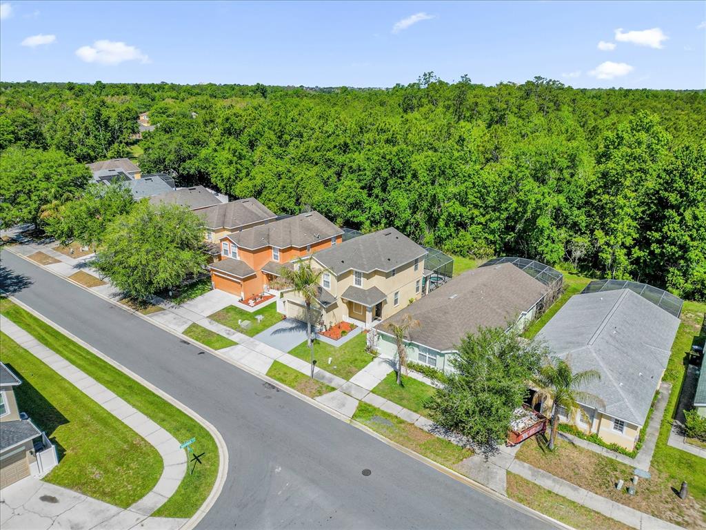 1453 Royal Ridge Drive Davenport, FL 33896 - Photo 30 of 32 an aerial view of a house with a garden and swimming pool