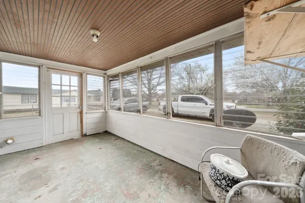 a view of a street with outdoor space