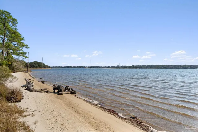 a view of an ocean beach