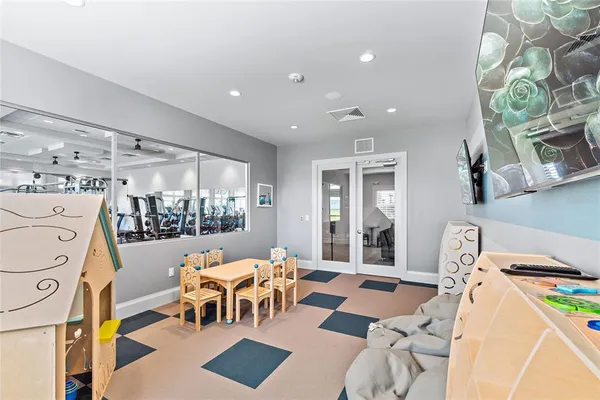 a view of a gym