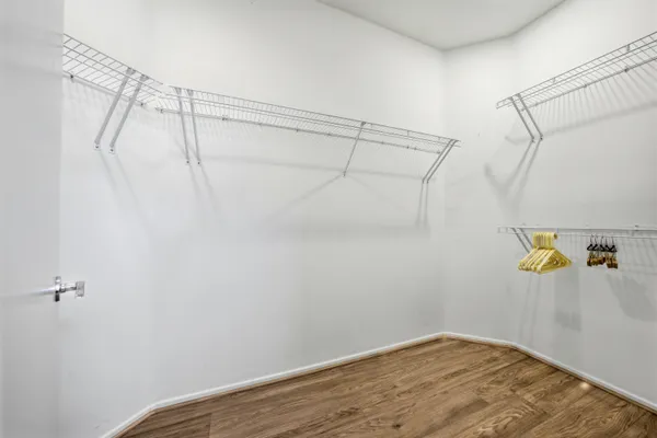 a view of a walk in closet