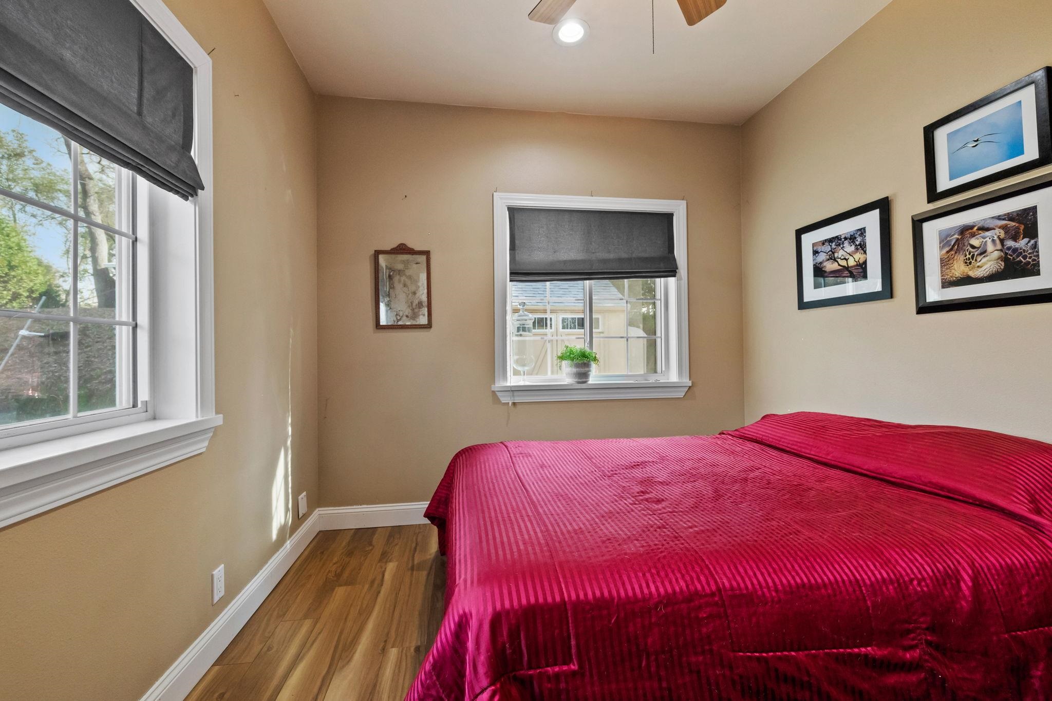 10177 Pulpit Rock Road Jamestown, CA 95327 - Photo 17 of 60 Bedroom featuring wood finished floors and ceiling fan