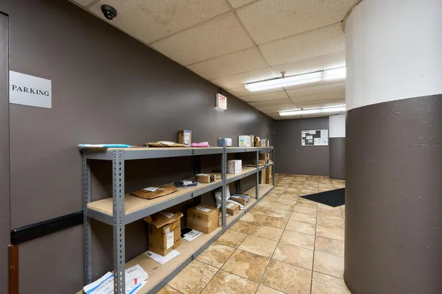 a room with furniture