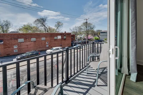 a view of a porch