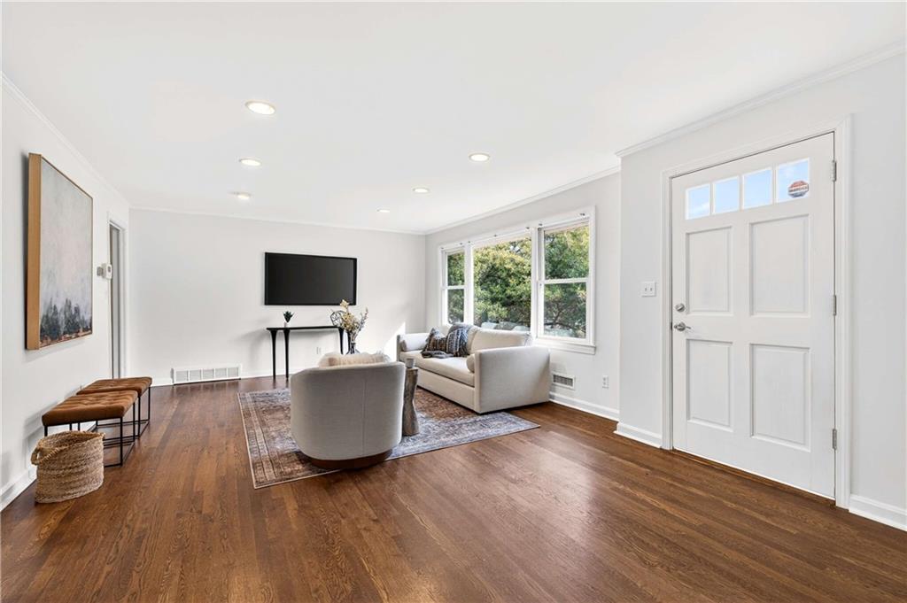 632 Willivee Drive Decatur, GA 30033 - Photo 5 of 44 a living room with furniture and a flat screen tv