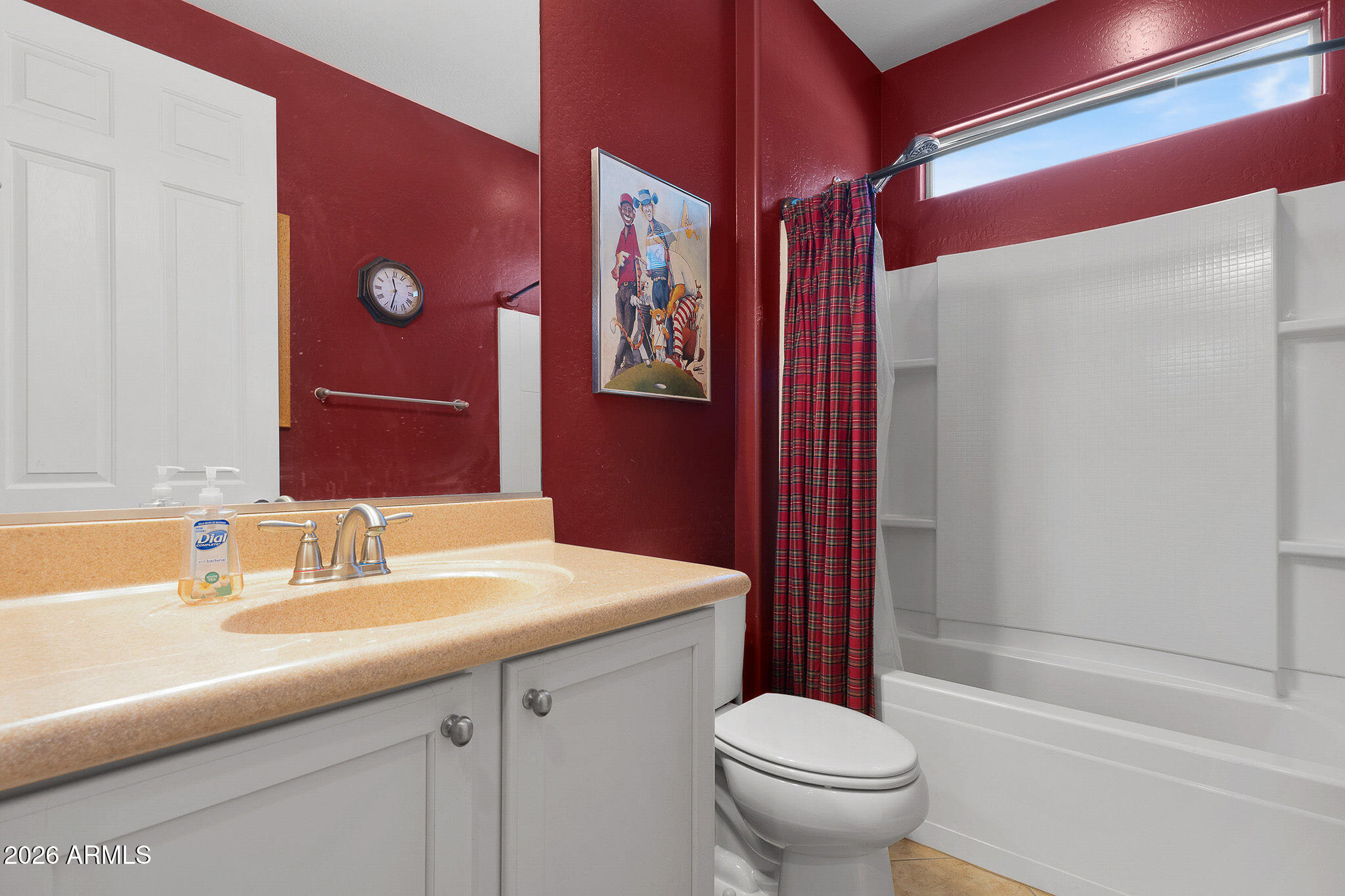 7337 West Silver Spring Way Florence, AZ 85132 - Photo 35 of 60 a bathroom with a sink a toilet and shower