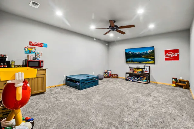 a view of yard with patio