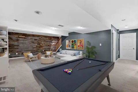 a view of balcony with wooden floor